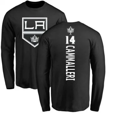 Black Men's Mike Cammalleri Los Angeles Kings Backer Long Sleeve T-Shirt -