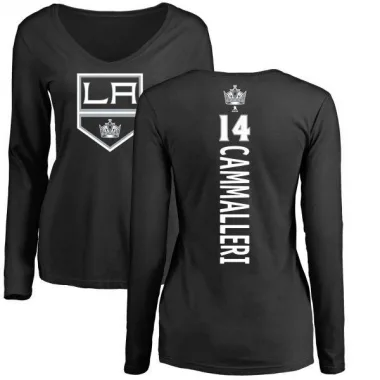 Black Women's Mike Cammalleri Los Angeles Kings Backer Long Sleeve T-Shirt -