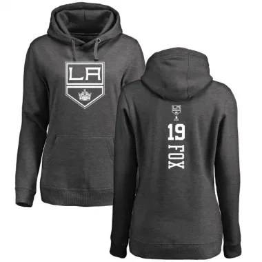 Charcoal Women's Jim Fox Los Angeles Kings Branded One Color Backer Pullover Hoodie