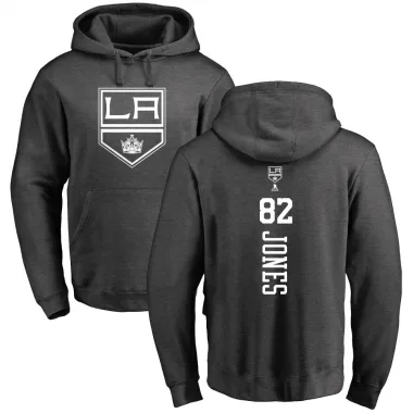 Charcoal Youth Caleb Jones Los Angeles Kings Branded One Color Backer Pullover Hoodie