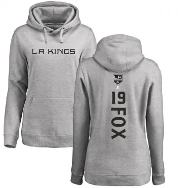 Women's Jim Fox Los Angeles Kings Branded Ash Backer Pullover Hoodie